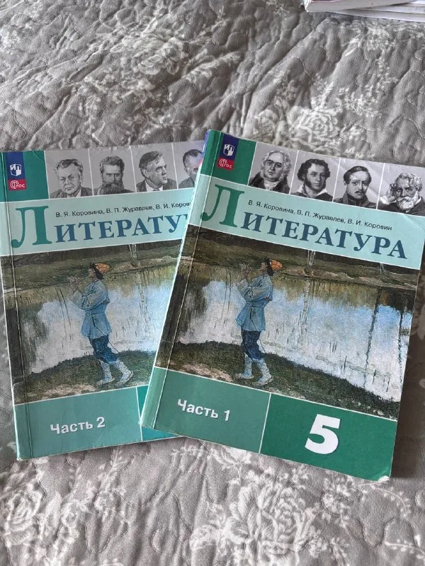Учебник по литературе для 5 класса, 2 части