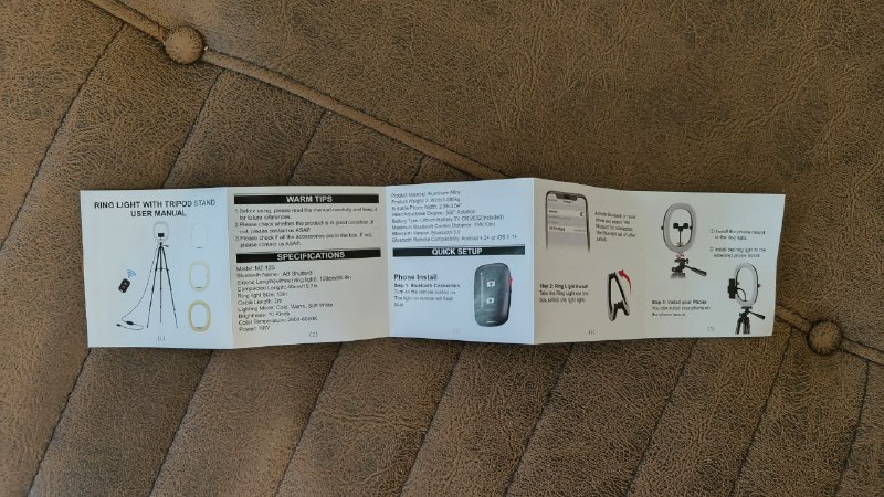 Штатив с кольцевой лампой, пульт, сумочка 4