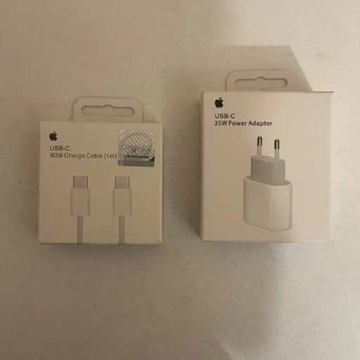 Оригинальные кабель USB-C и адаптер Apple