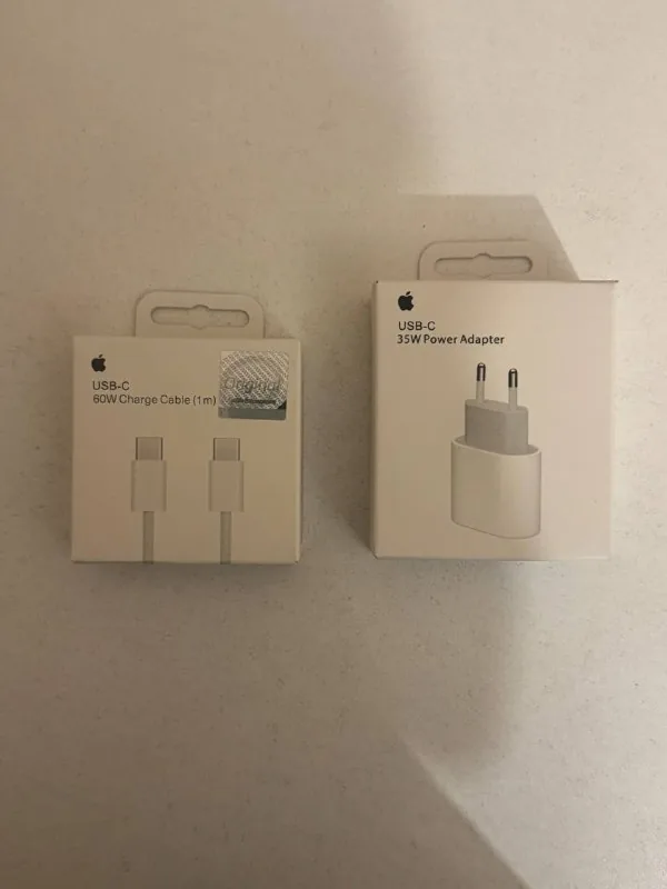 Оригинальные кабель USB-C и адаптер Apple