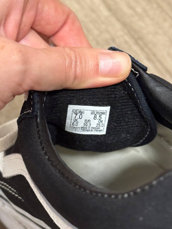 Мужские кеды Vans черно-белые 3