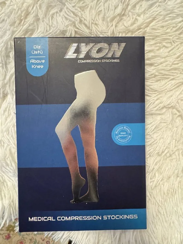 Компрессионные чулки CCL-1 XXL черные 1