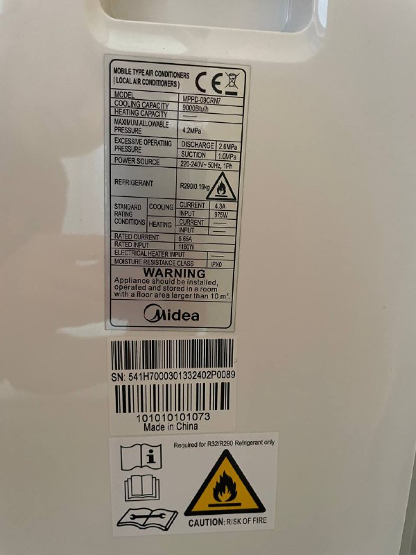Мобильный кондиционер Midea MPPD-09CRN7 2