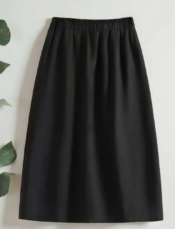 Юбка миди черная размер S 2