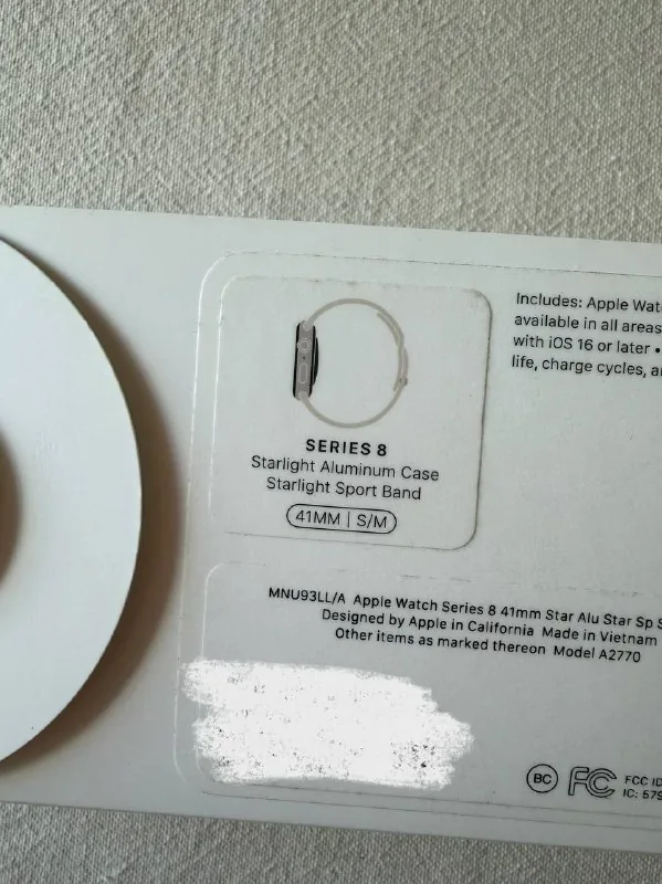 Apple Watch Series 8 41 mm S/M Starlight 4