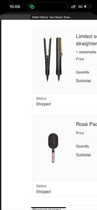 Dyson Airstrait выпрямитель, Dyson Rosé Paddle Brush
