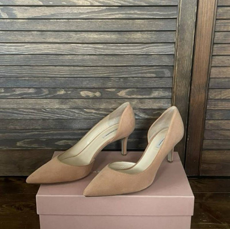 персиковые замшевые туфли Fabio Rusconi 3