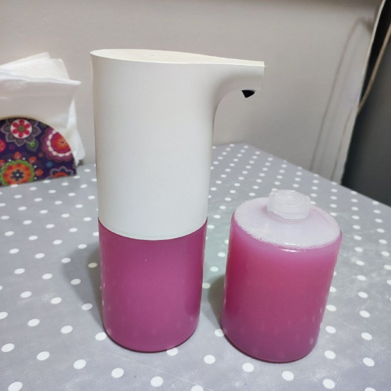 Дозатор для жидкого мыла Xiaomi с мылом вишневое