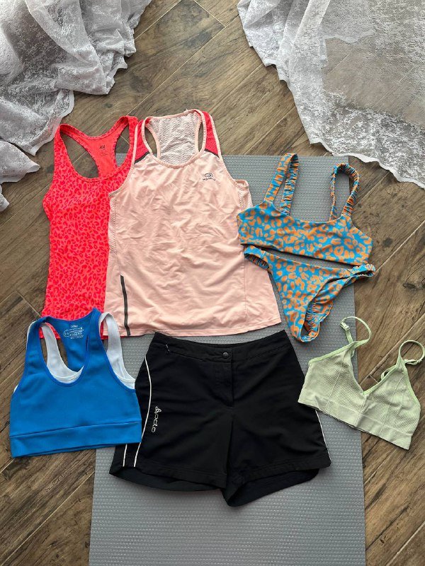 Майки, шорты, леггинсы, юбка, топы, купальник женские XS