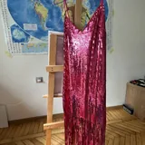 Зеленое, розовое и черное платья 2