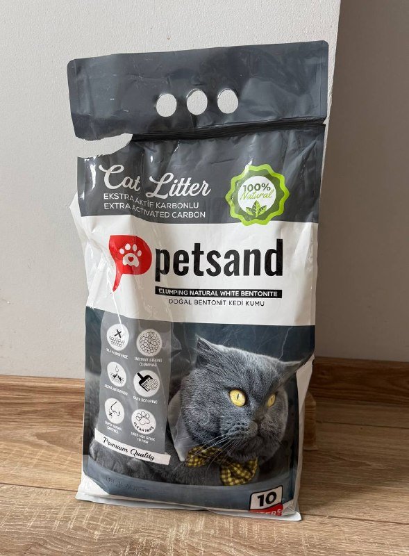 Кошачий наполнитель с углём