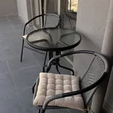 Балконная мебель, стол, 2 стула, подушки 1