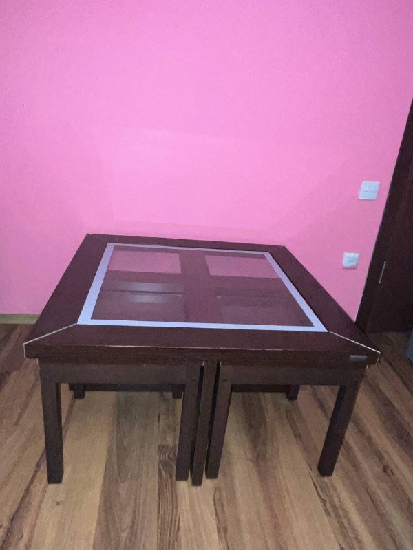 стол со стульями со стеклом