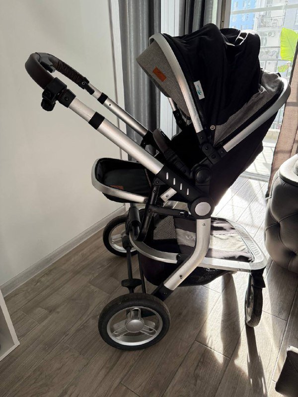 Коляска 2 в 1, люлька и сидячий блок