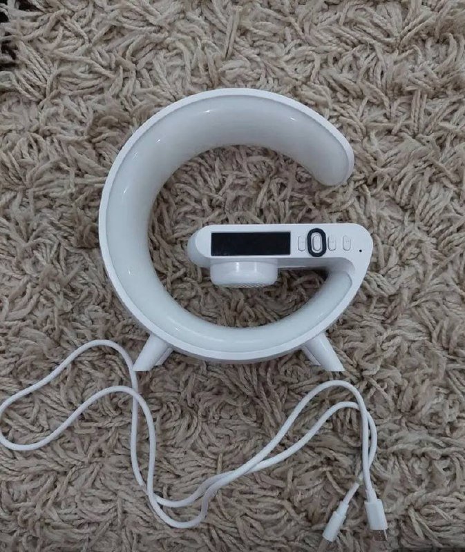 Портативная станция для беспроводной зарядки, часы, светильник, колонка