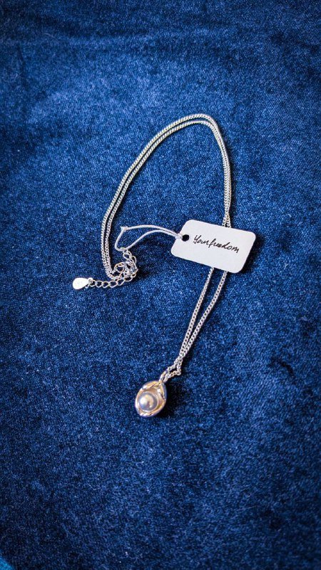 Кулон с искусственным жемчугом из серебра 925 пробы 2