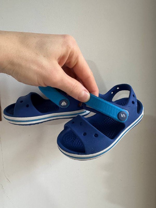 Детские синие туфли Crocs размер 20-21
