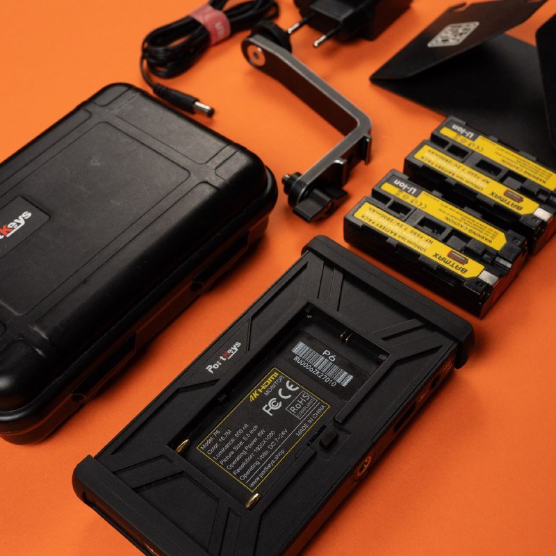 Блок питания CHIEFTEC APS-750CB, Оперативная память DDR4 FURY HYPERX 32Гб, Держатель V-mount, Макрокольца SONY, Рехаус гелиос 44м, Накамерный монитор PORTCASE P6 10