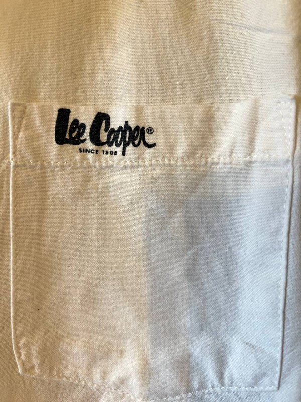 Рубашка мужская белая Lee хлопок L/XL 2