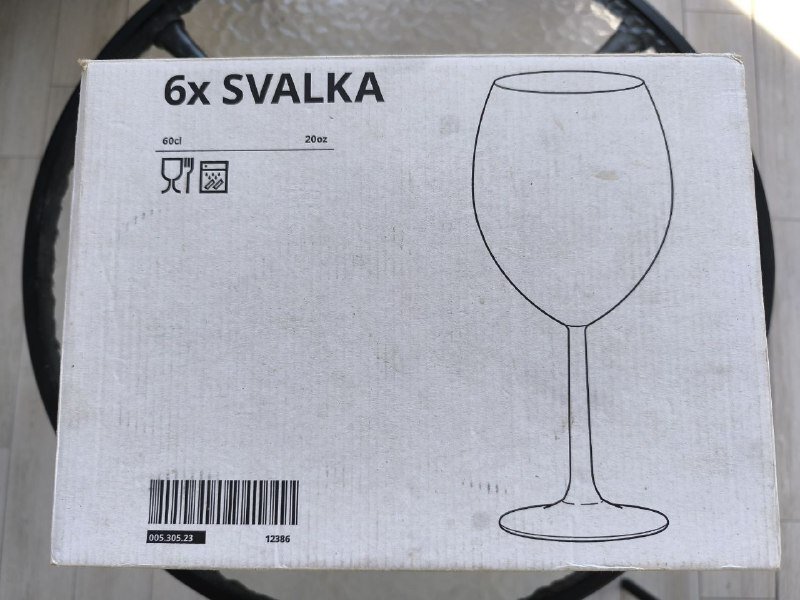 Набор бокалов IKEA SVALKA 6 штук