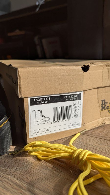 Ботинки Dr. Martens чёрные мужские, размер 41 3