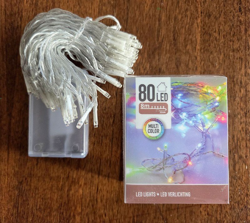 Гирлянда светодиодная 8 метров, 4 цвета