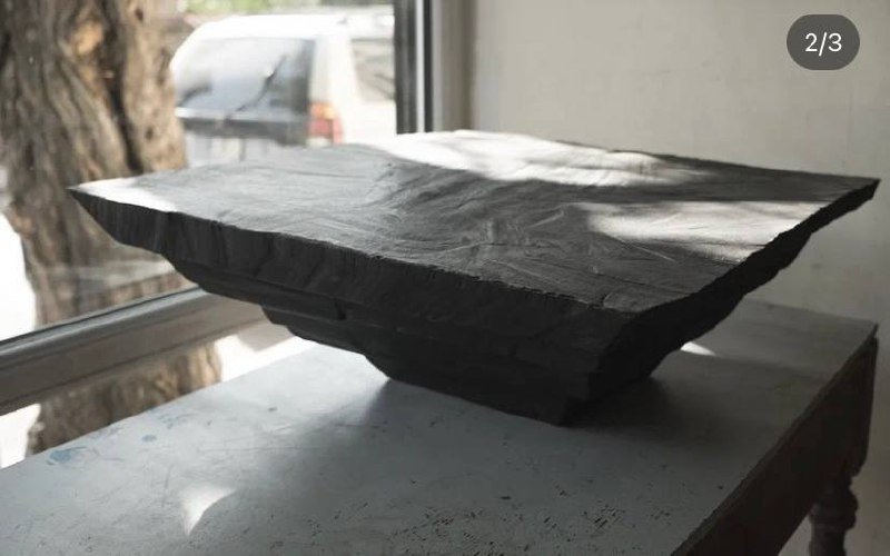 Деревянный стол ручной работы обожженное дерево 2