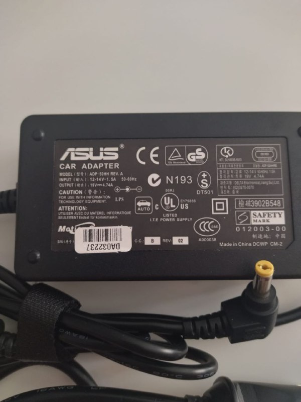 Адаптер питания для ноутбука Asus, автомобильный 2