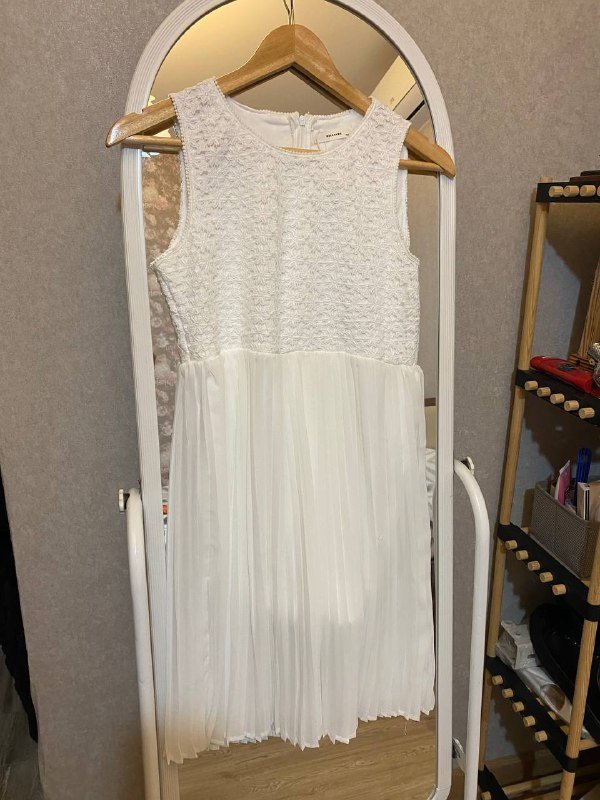 Белое платье 8-11 лет 2