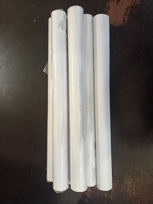 Самоклеющиеся белые обои 6 рулонов 60см x 10м 2