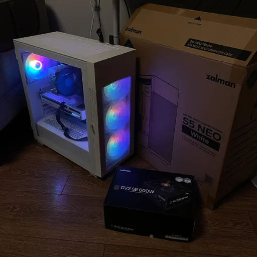 Корпус Zalman S5 Neo White, блок питания Zalman GV2 SE 600W