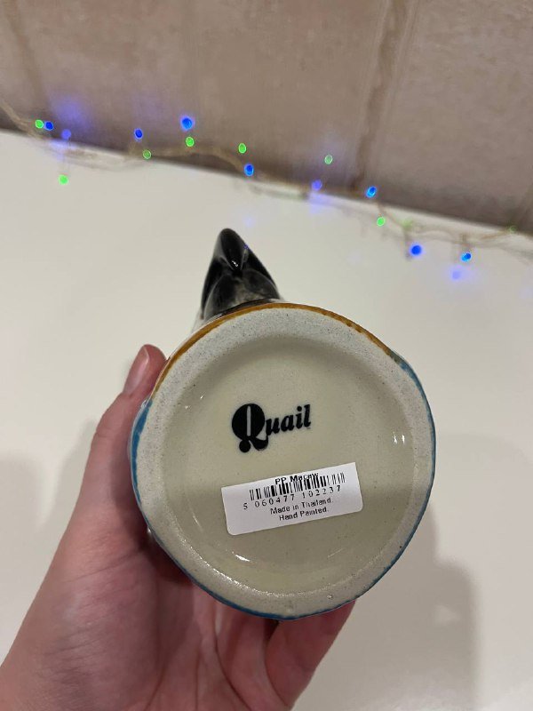 Подставка для ручек в виде попугая из каменной керамики 2