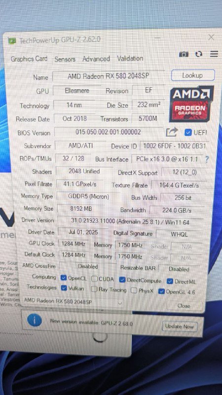 Видеокарта RX 580 8 GB 5