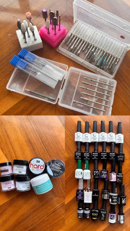 Набор для маникюра и педикюра с лампой и гель-лаками 5