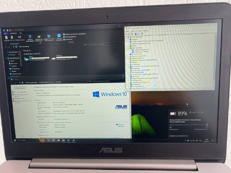 Ноутбук ASUS UX310UQ i7 16GB SSD HDD Nvidia 4