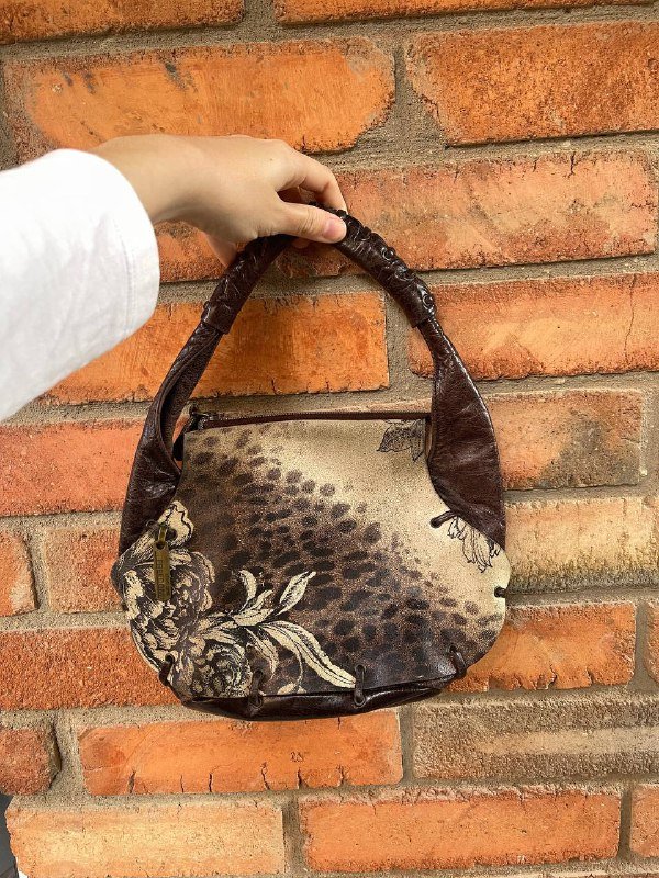 Винтажная сумочка Roberto Cavalli из натуральной кожи 5