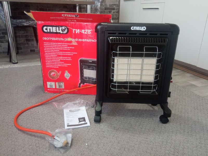Электрический и инфракрасный газовый обогреватели 4