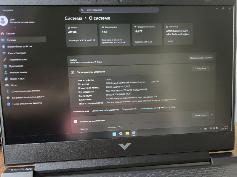 Ноутбук Victus HP Gaming 15-fb0026ci 2