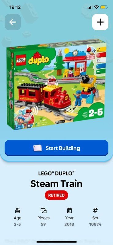 Коробка с Лего Дупло, железная дорога и детали