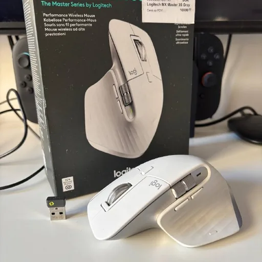 Белая мышь Logitech MX Master 3S