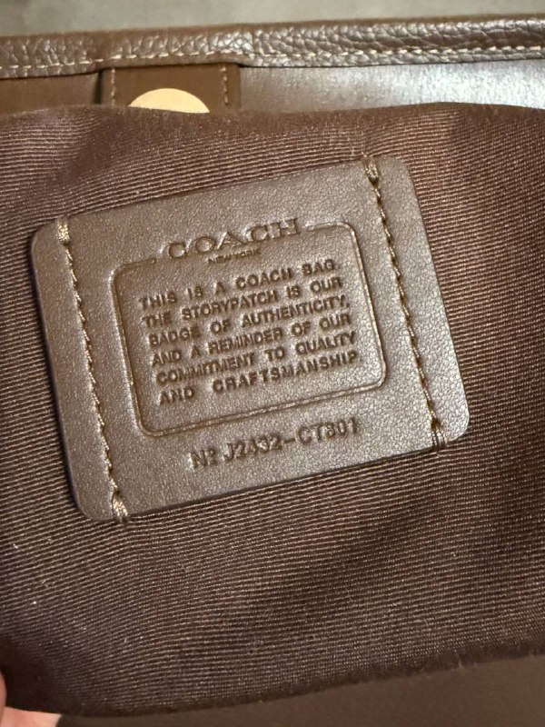 Сумка Coach оригинал коричневая 5