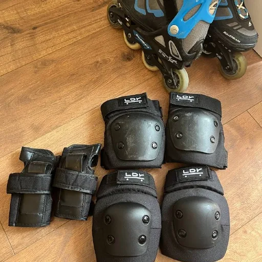 Детские раздвижные ролики Rollerblade Spitfire, комплект защиты