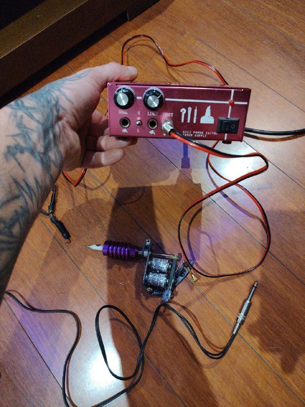 Новая тату машина, иглы, краска 15 кубов 2