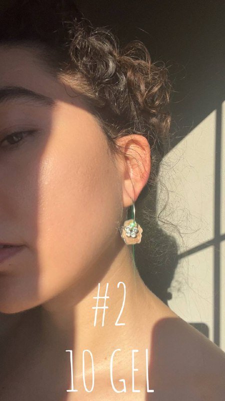 Винтажные серьги с авантюрином, серьги-кольца с цветком, серьги с малахитом, асимметричные серьги-гвоздики 3