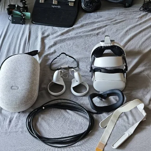 Meta Oculus Quest 2 VR шлем 256 ГБ, контроллеры, аксессуары