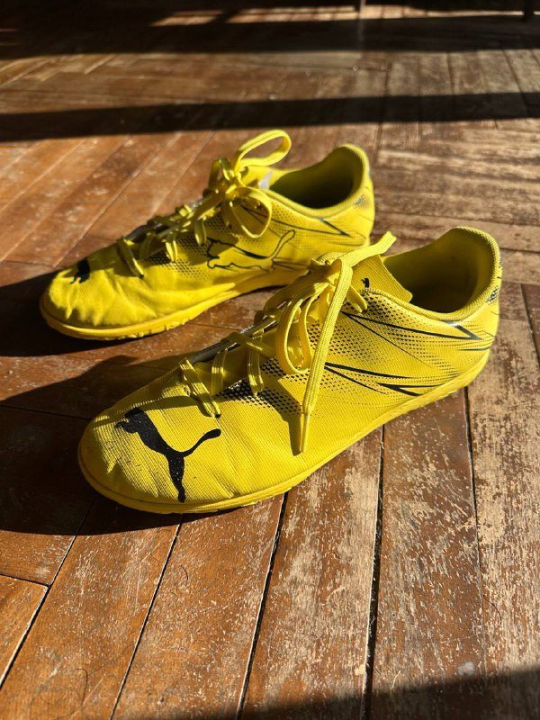 Жёлтые бутсы Puma размер 38,5 2