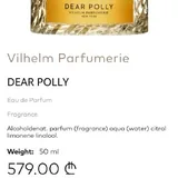 Dear Polly Vilhelm Parfumerie Perfume 50 ml 3