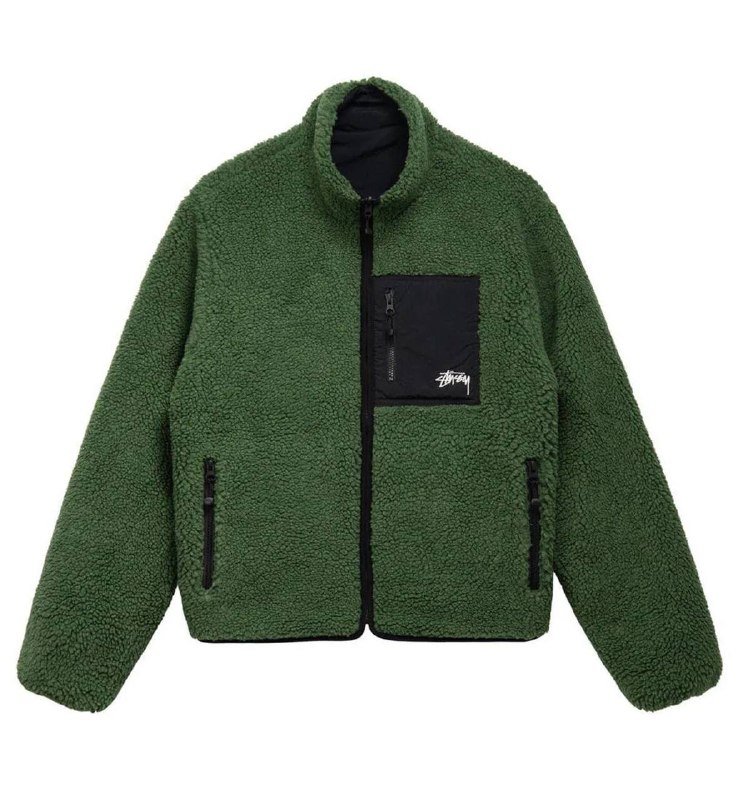 Stussy 8 ball Sherpa reversible jacket 2xl