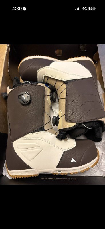 Burton Ruler Boa сноубордические ботинки коричневый/песочный, размер 11