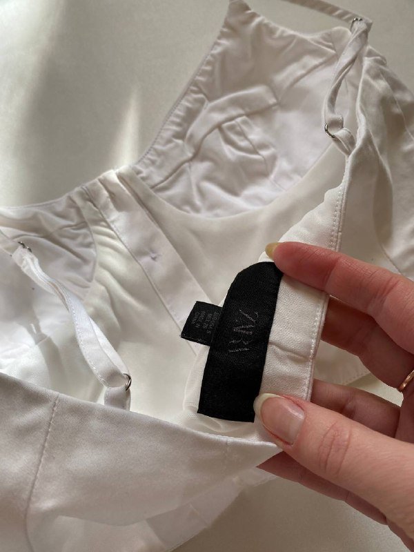 Юбка в горошек, белый топ короткий 4